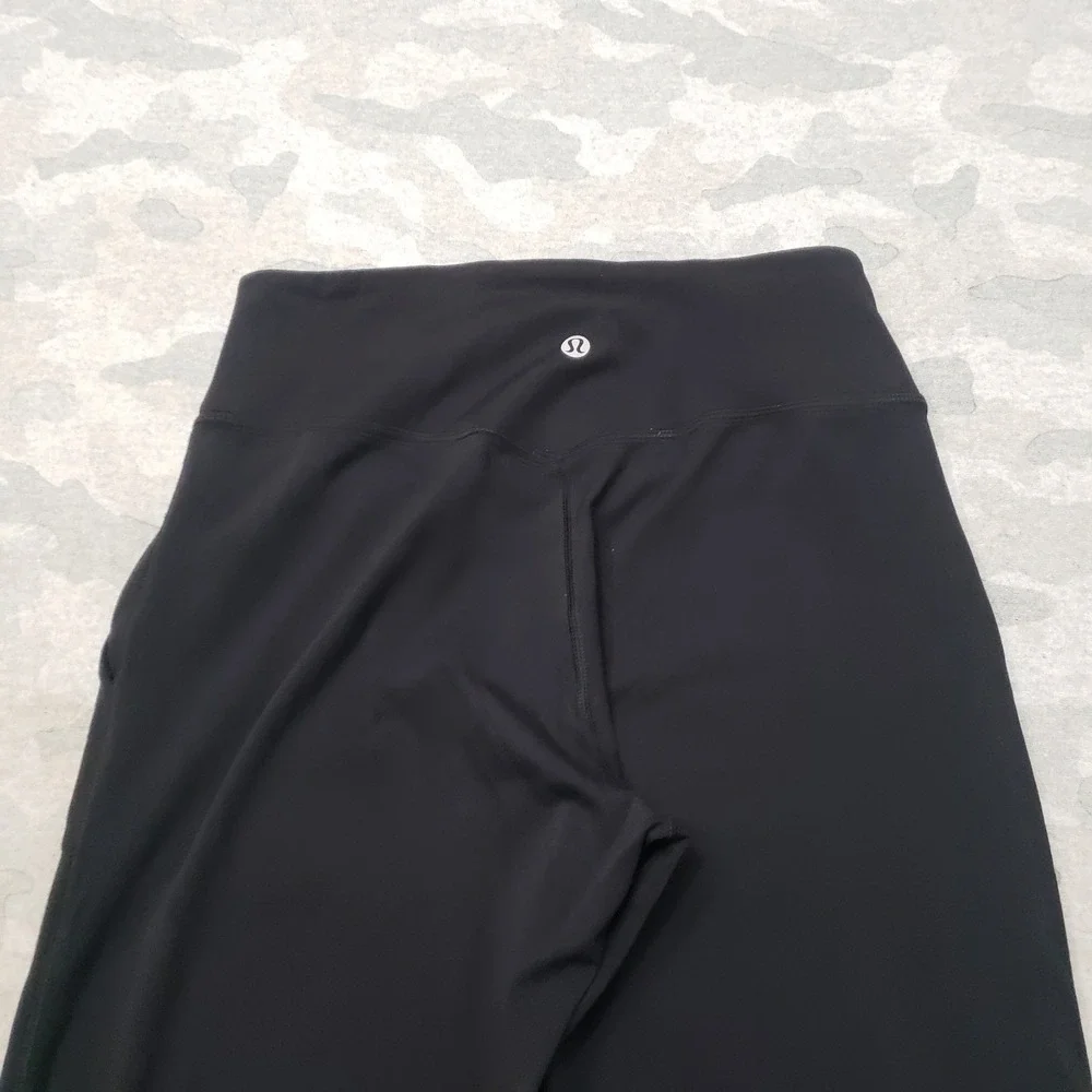 Lululemon Joggers Pants Womens 6 Black Pull On Tapered Leg High Rise